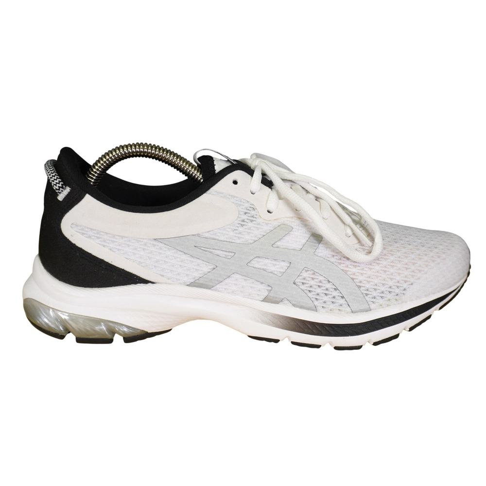 Asics Gel-Excite 7 Running Shoes Womens 9.5 White Black Silver Athletic Sneaker